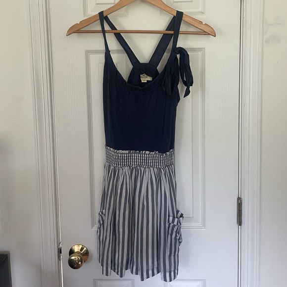 Y2K Hollister Co. Blue Mixed Media Mini Dress - Picture 7 of 7